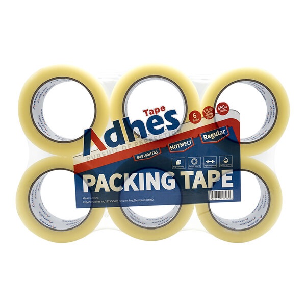 48mm x 100m Transparent  Hot Melt Tape, 1.8 mil,