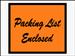 4 1/2 x 6&quot; Orange Full Face Packing List Envelope 1m/cs