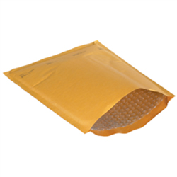 #000 4 x 8&quot; Kraft Bubble Mailers Self-Seal 500/cs