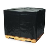 50 x 42 x 69 2mil Pallet Covers Black with UVI, 65/rl