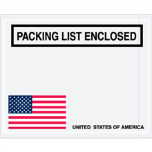 4 1/2 x 5 1/2&quot; U.S.A. Flag &quot;Packing List Enclosed&quot;