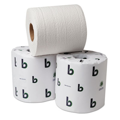 Boardwalk Green Bathroom Tissue, 2-Ply, White, 500