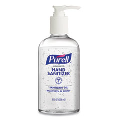 Purell Advanced Gel Hand  Sanitizer, 8 oz Pump Bottle, 