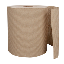 8&#39; X 800&#39; Natural Hardwound, RC,  Roll Towel, 6 rls/cs 