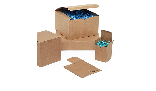 Gift Boxes, 10 x 10 x 6, Kraft, 50/Case